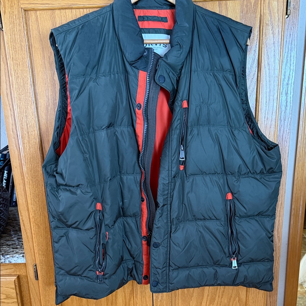 Orvis Black and Red Men's Vest